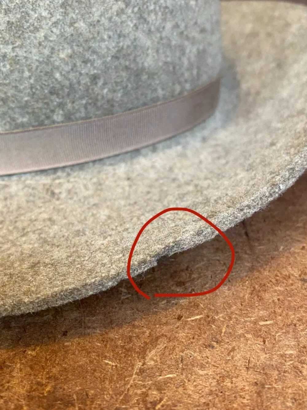 1980s Banana Republic Mill Valley California Safari Fedora Hat Wool Felt